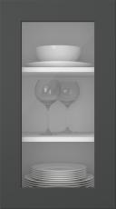 Värvitud uks, Bravura, PM16LA, Anthracite (clear klaas)