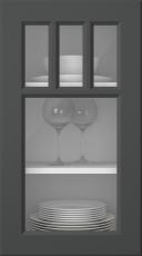 Värvitud uks, Pigment, PM40KA, Anthracite (clear klaas)