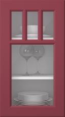 Värvitud uks, Pigment, PM40KA, Cranberry (clear klaas)