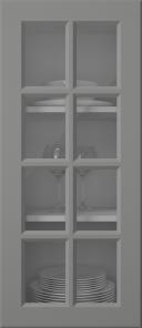 Värvitud uks, Pigment, PM40RUK, Dust Grey (clear klaas)