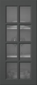 Värvitud uks, Pigment, PM40RUK, Anthracite (clear klaas)