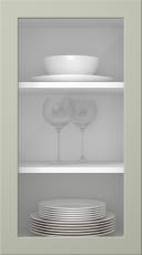 Värvitud uks, Petite, PM60LA, Sage (clear klaas)