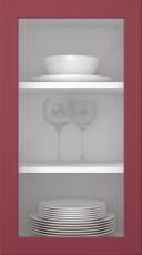 Värvitud uks, Petite, PM60LA, Cranberry (clear klaas)