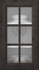 Kasepuidust uks, Softline, PP23RU, Espresso (clear klaas)