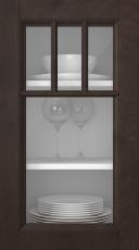 Kasepuidust uks, Woody, PP25KA, Kastan (clear klaas)