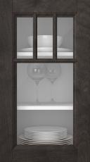 Kasepuidust uks, Woody, PP25KA, Espresso (clear klaas)