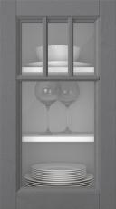 Kasepuidust uks, Woody, PP25KA, Hall (clear klaas)