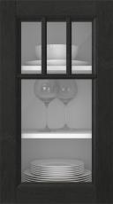 Kasepuidust uks, Woody, PP25KA, Must (clear klaas)