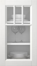 Kasepuidust uks, Woody, PP25KA, Valge (clear klaas)