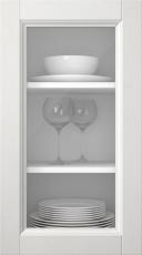 Kasepuidust uks, Woody, PP25LA, Lasuurvalge (clear klaas)