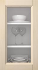 Kasepuidust uks, Woody, PP25LA, Lakitud (clear klaas)