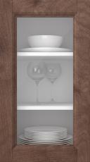 Kasepuidust uks, Woody, PP25LA, Pekaanipähklid (clear klaas)