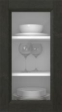 Kasepuidust uks, Woody, PP25LA, Tume šokolaad (clear klaas)