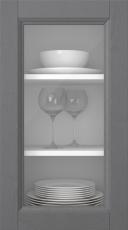 Kasepuidust uks, Woody, PP25LA, Hall (clear klaas)