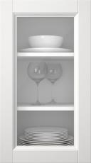 Kasepuidust uks, Woody, PP25LA, Valge (clear klaas)