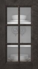 Kasepuidust uks, Woody, PP25RU, Espresso (clear klaas)