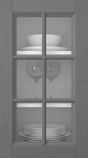 Kasepuidust uks, Woody, PP25RU, Hall (clear klaas)