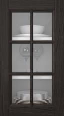 Tammepuidust uks, Woody, PP25RU, Espresso (clear klaas)