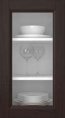 Tammepuidust uks, Natural, PP54LA, Tumepruun (clear klaas)