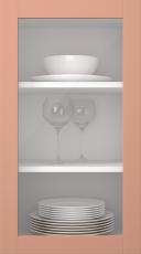 Kasepuidust uks, Frame, PP60LA, Peach (clear klaas)