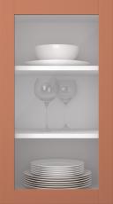 Kasepuidust uks, Frame, PP60LA, Brick (clear klaas)