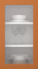 Kasepuidust uks, Frame, PP60LA, Terracotta (clear klaas)