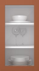 Kasepuidust uks, Frame, PP60LA, Chili (clear klaas)