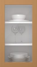 Kasepuidust uks, Frame, PP60LA, Tan (clear klaas)