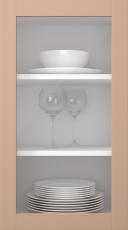 Kasepuidust uks, Frame, PP60LA, Almond (clear klaas)