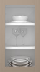 Kasepuidust uks, Frame, PP60LA, Cookie (clear klaas)