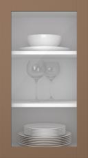 Kasepuidust uks, Frame, PP60LA, Chocolate (clear klaas)