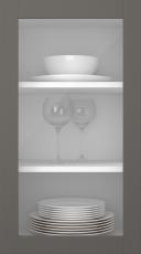 Kasepuidust uks, Frame, PP60LA, Bisquit (clear klaas)