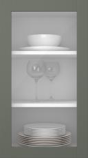 Kasepuidust uks, Frame, PP60LA, Asparagus (clear klaas)