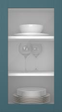 Kasepuidust uks, Frame, PP60LA, Petrol (clear klaas)