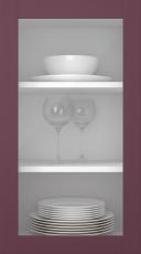 Kasepuidust uks, Frame, PP60LA, Plum (clear klaas)