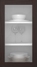 Tammepuidust uks, Frame, PP60LA, Kastan (clear klaas)