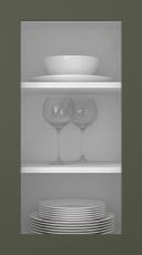 Värvitud uks, Style, TM40LA, Moss (clear klaas)