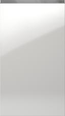 Lakitud uks, Variant, TML874Y, White, highgloss (ph50 MetalGrey käepide)