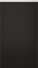 Tammepuidust uks Classic TP47P4Y, Must (ph49 valge käepide)