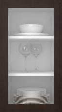 Tammepuidust uks, Format, TP68LA, Tumepruun (clear klaas)