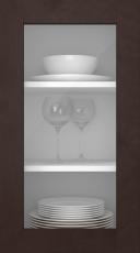 Kasepuidust uks, M-Concept, WS21LA, Tumepruun (clear klaas)