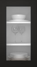 Tammepuidust uks, M-Concept, WS21LA, Must (clear klaas)