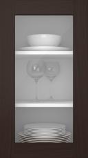 Tammepuidust uks, M-Concept, WS21LA, Tumepruun (clear klaas)