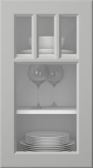 Värvitud uks, Pigment, PM40KA, Light Grey (clear klaas)