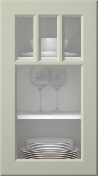 Värvitud uks, Pigment, PM40KA, Sage (clear klaas)