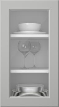 Värvitud uks, Pigment, PM40LA, Light Grey (clear klaas)