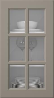 Värvitud uks, Pigment, PM40RU, Stone Grey (clear klaas)