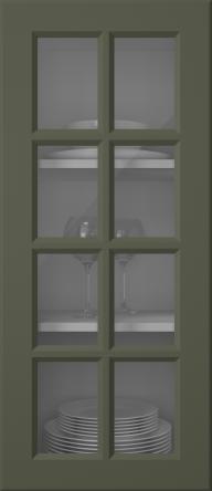 Värvitud uks, Pigment, PM40RUK, Moss (clear klaas)