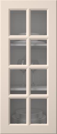 Värvitud uks, Pigment, PM40RUK, Vanilla Cream (clear klaas)