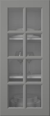 Värvitud uks, Pigment, PM40RUK, Dust Grey (clear klaas)